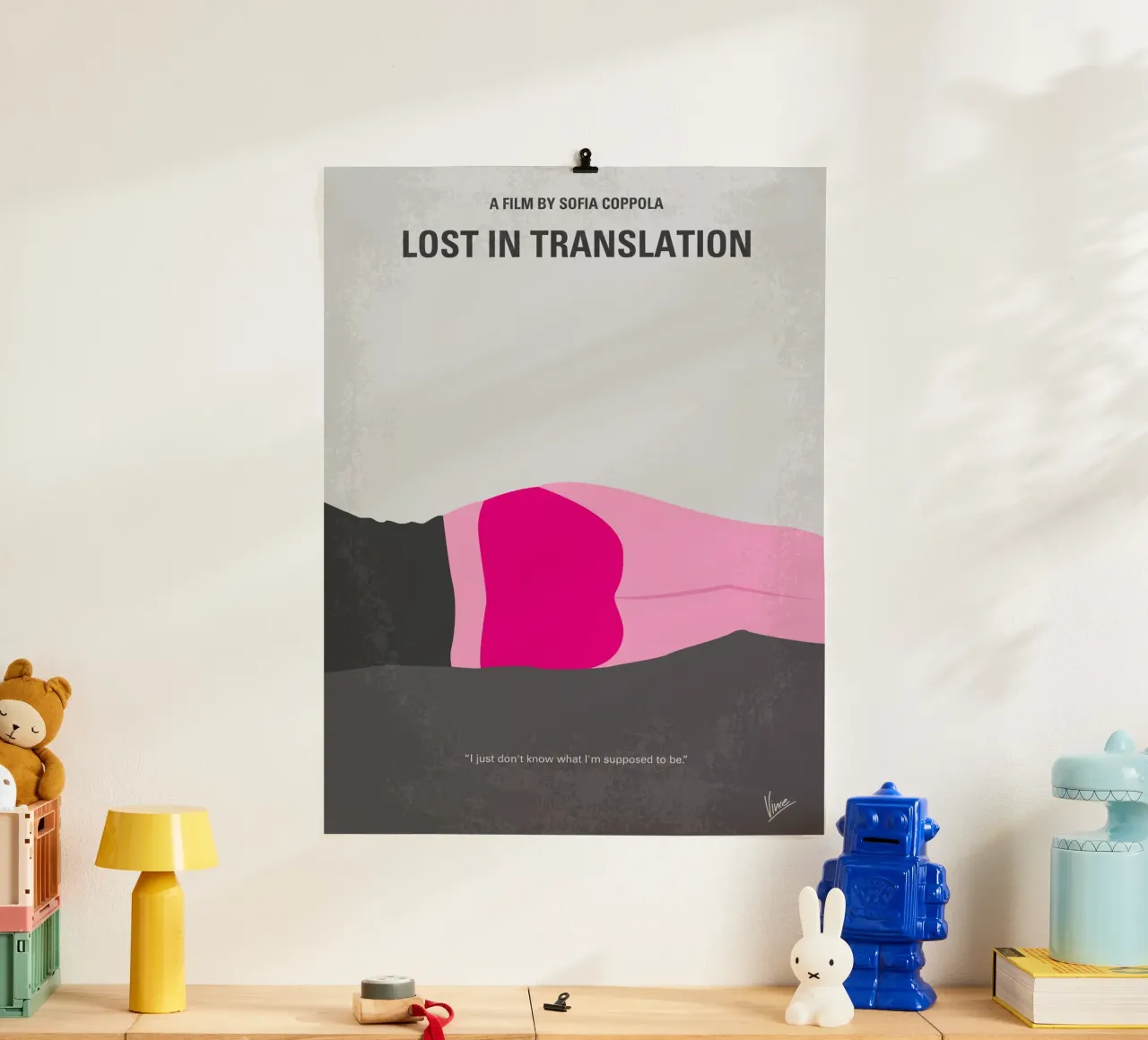 No287 My Lost in Translation minimal movie poster carta hahnemühle da Chungkong