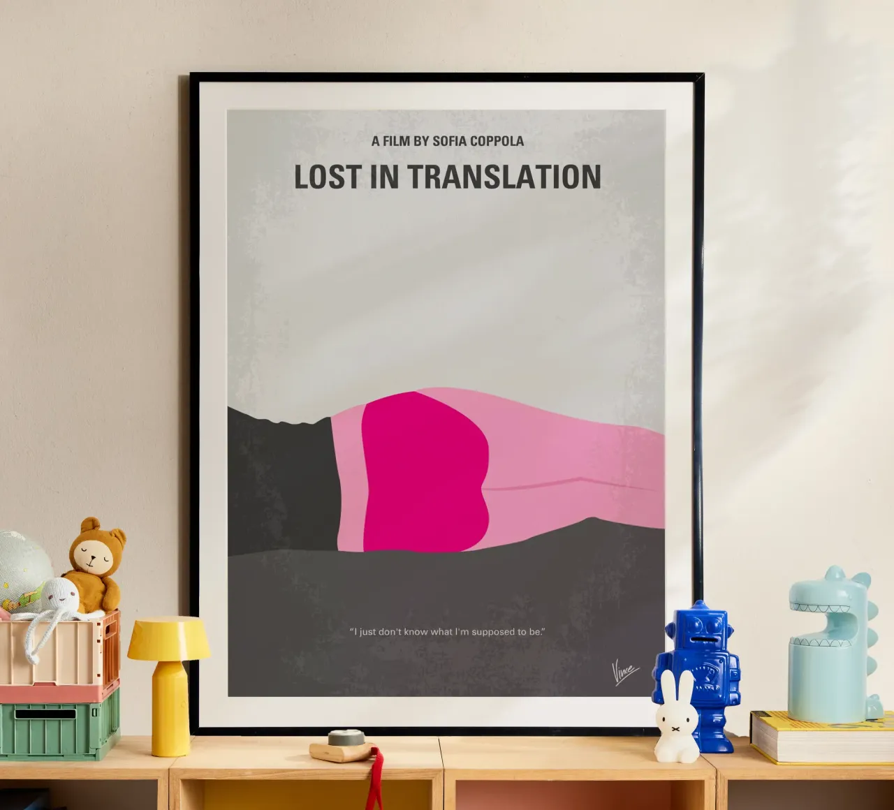 No287 My Lost in Translation minimal movie poster carta hahnemühle da Chungkong