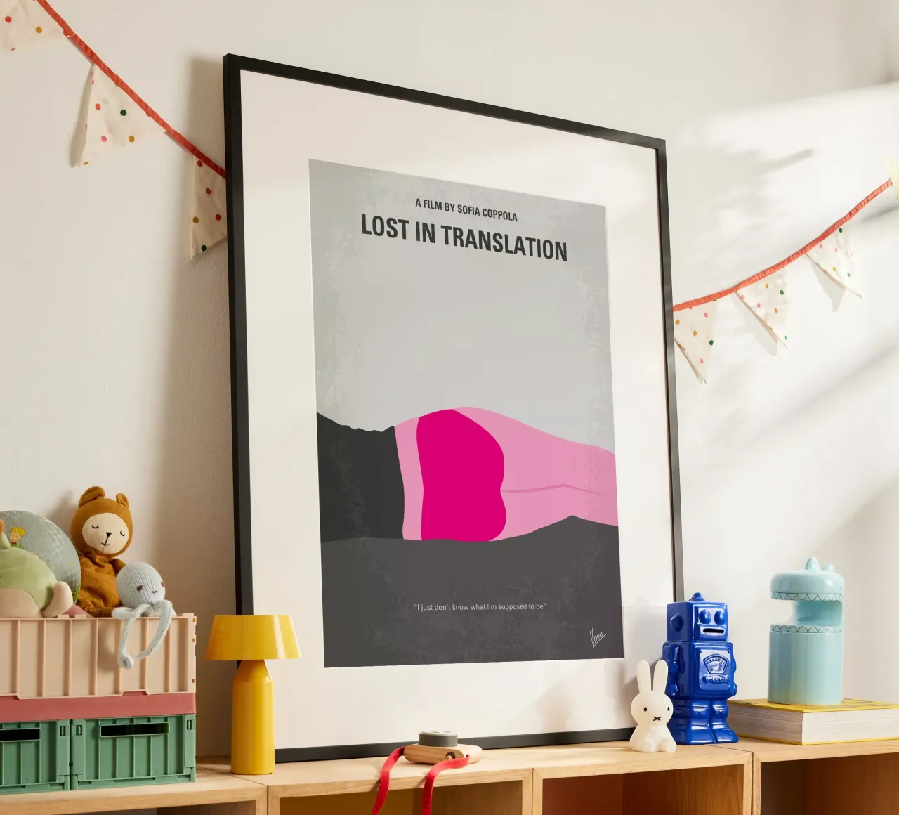 No287 My Lost in Translation minimal movie poster carta hahnemühle da Chungkong