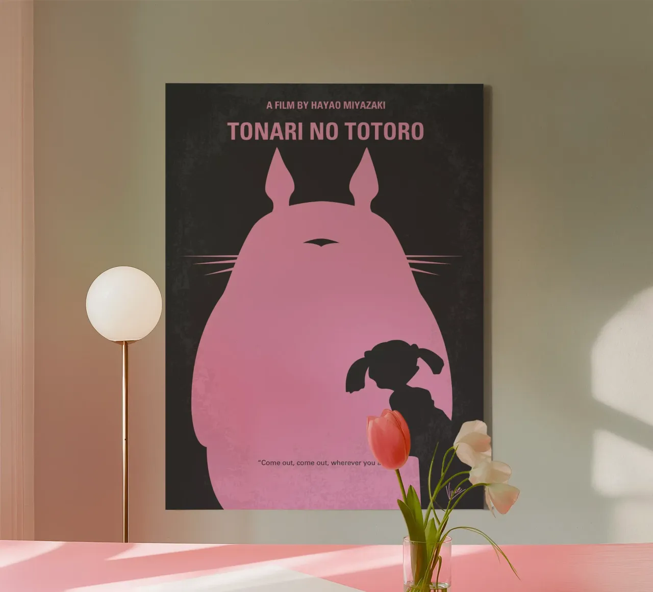 No290 My My Totro minimal movie poster tela da Chungkong