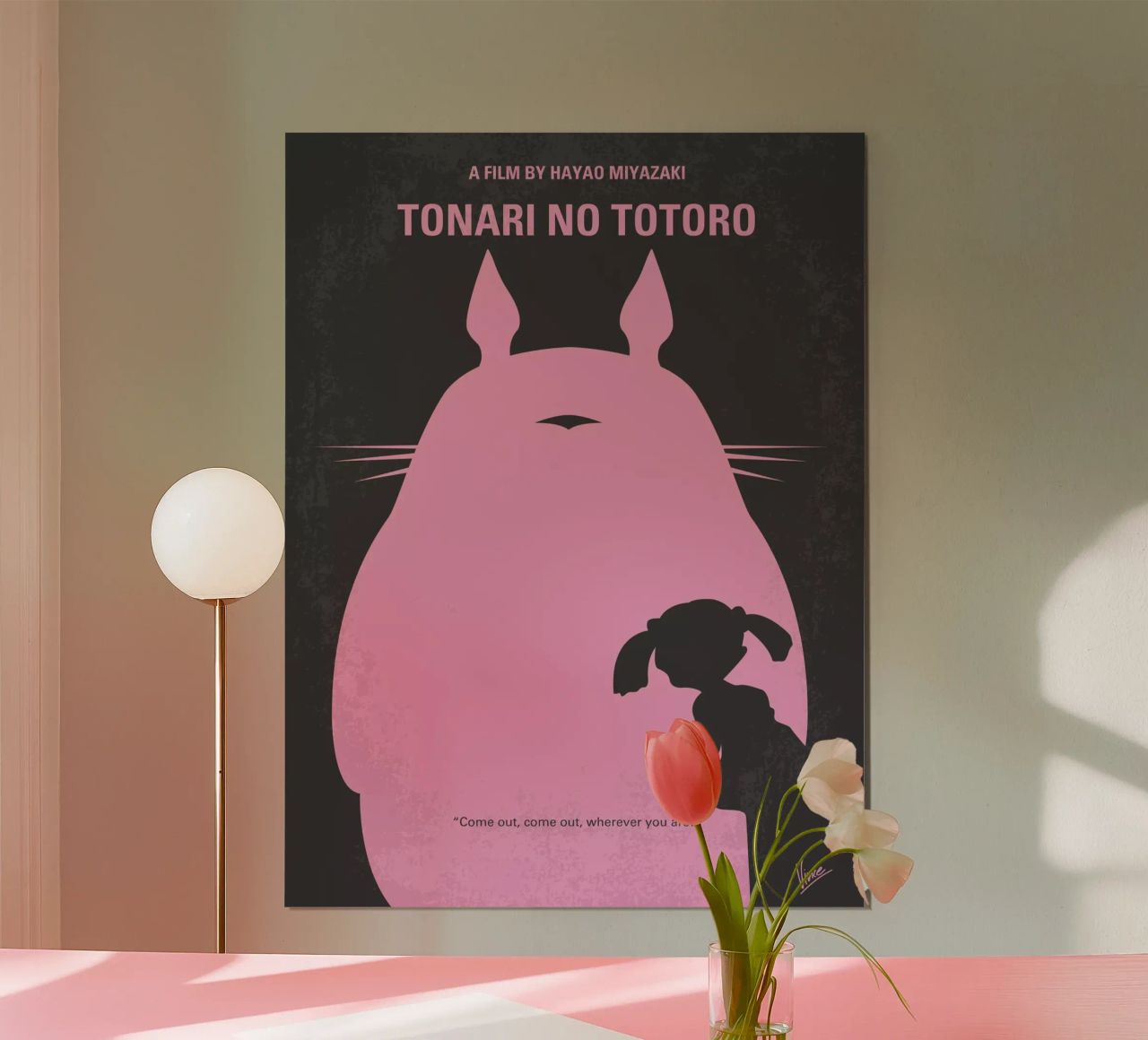 No290 My My Totro minimal movie poster Poster von Chungkong
