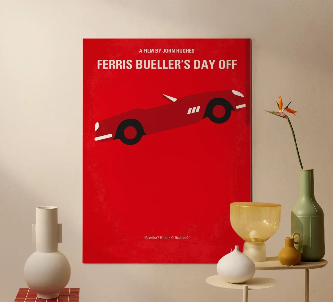 No292 My Ferris Bueller’s day off minimal movie poster poster con telaio in legno da Chungkong