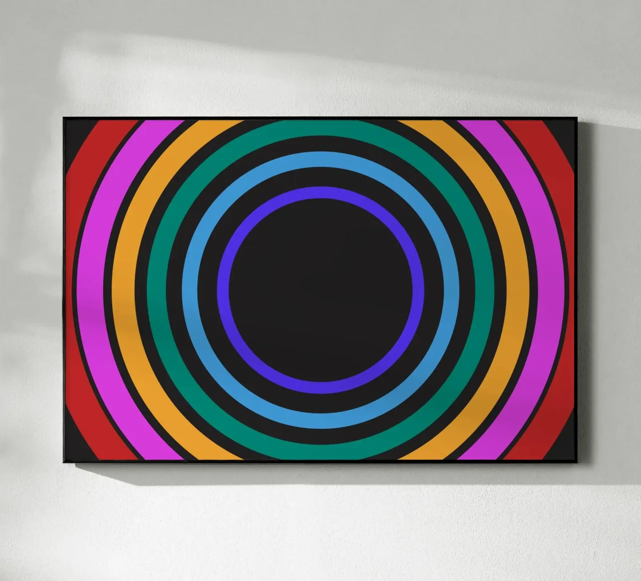 Rainbow Ripple Nero plexiglass da Studio Fun Boy