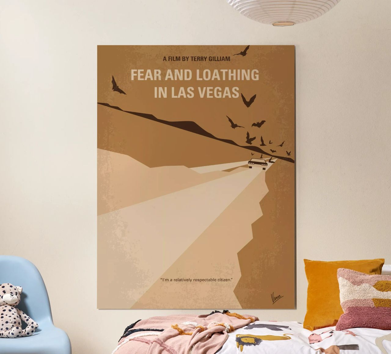 No293 My Fear and loathing Las vegas minimal movie poster Poster von Chungkong