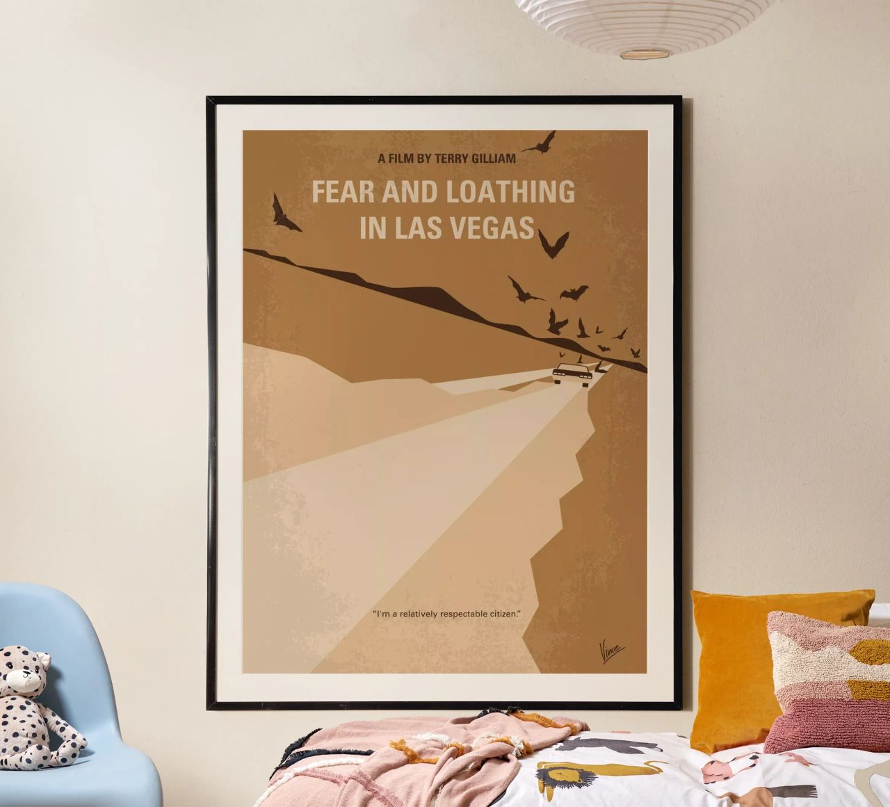 No293 My Fear and loathing Las vegas minimal movie poster Poster von Chungkong