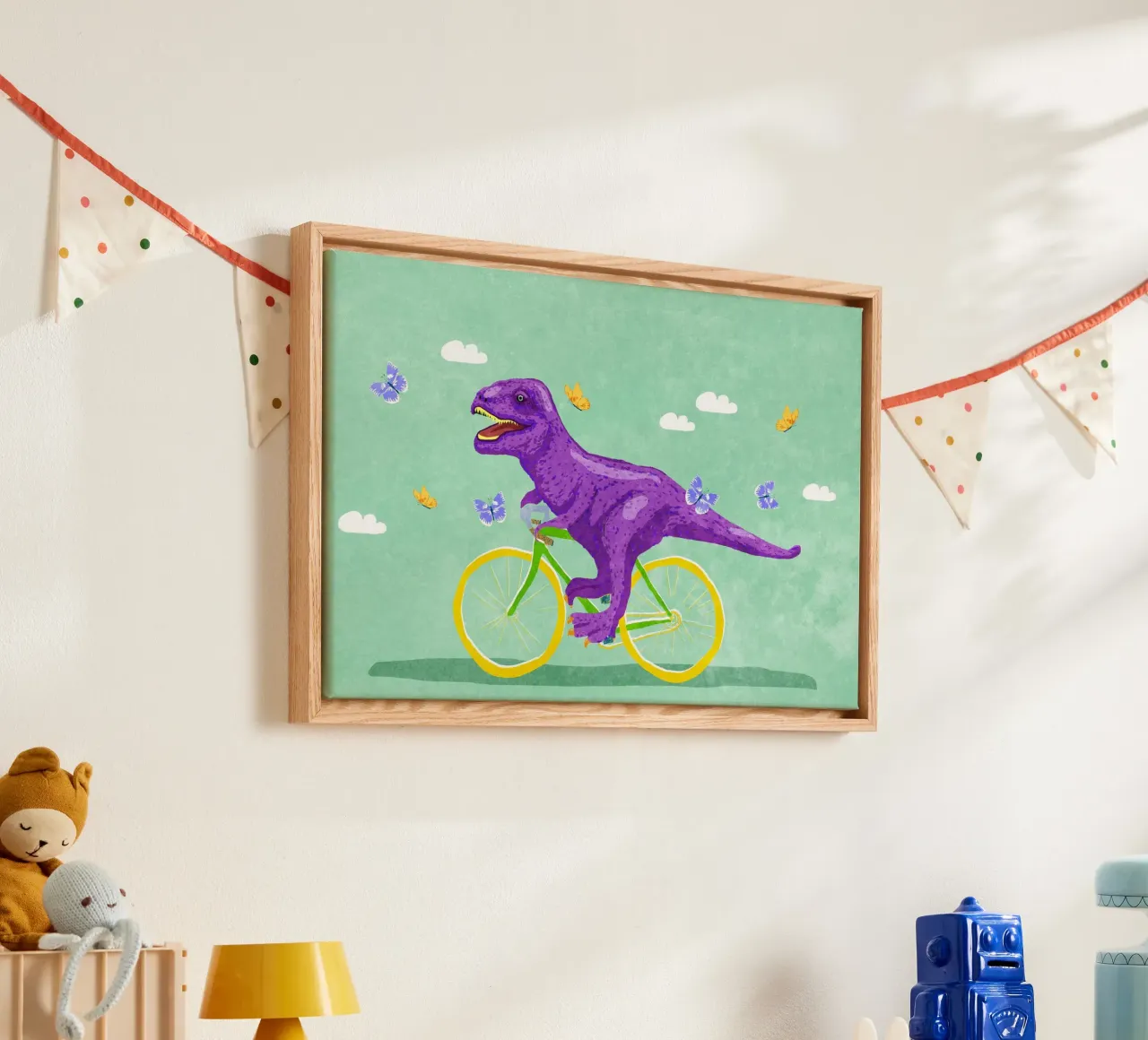 Dino Racer tela con Cornice a cassetta da Raissa Oltmanns