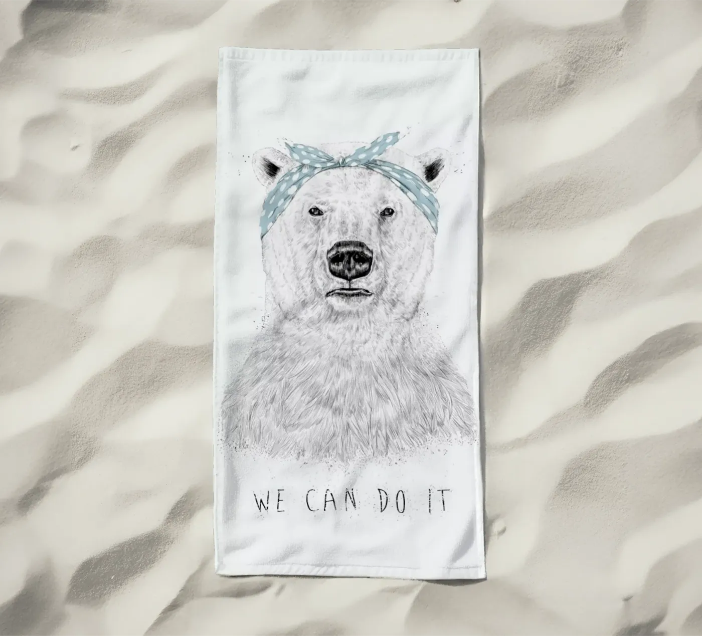 We can do it serviette de plage de Balazs Solti