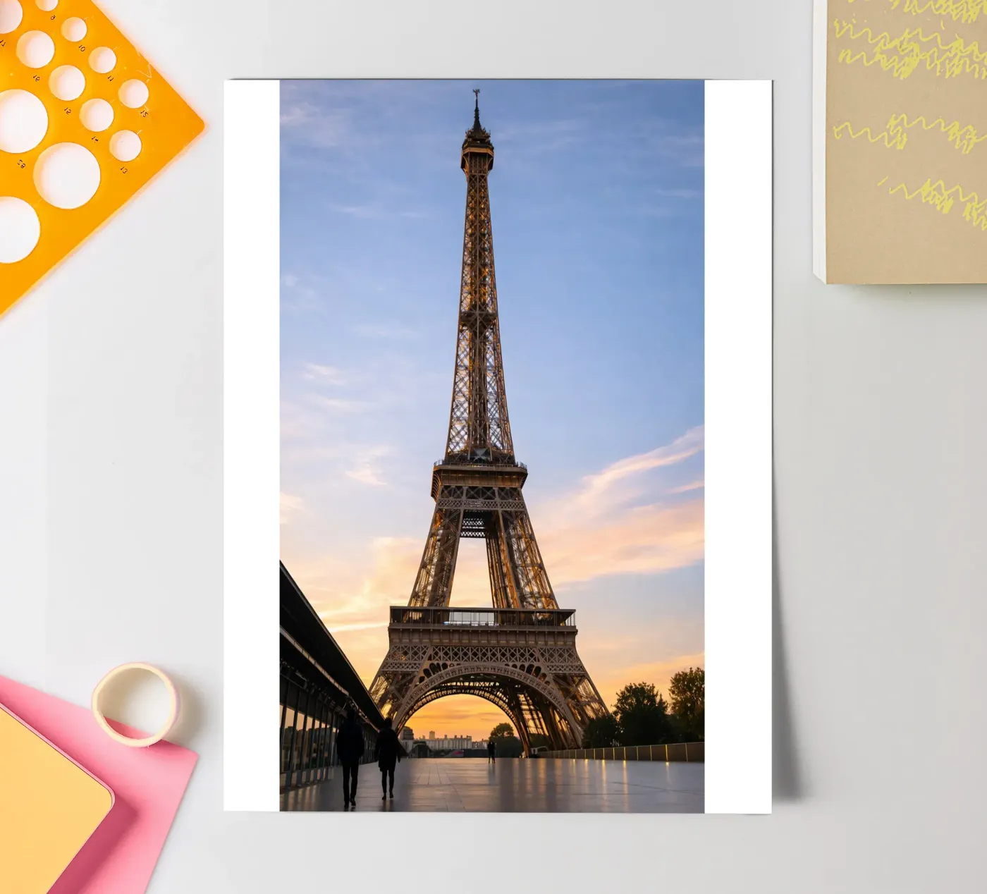 eiffel tower sticker sheet by tamarind