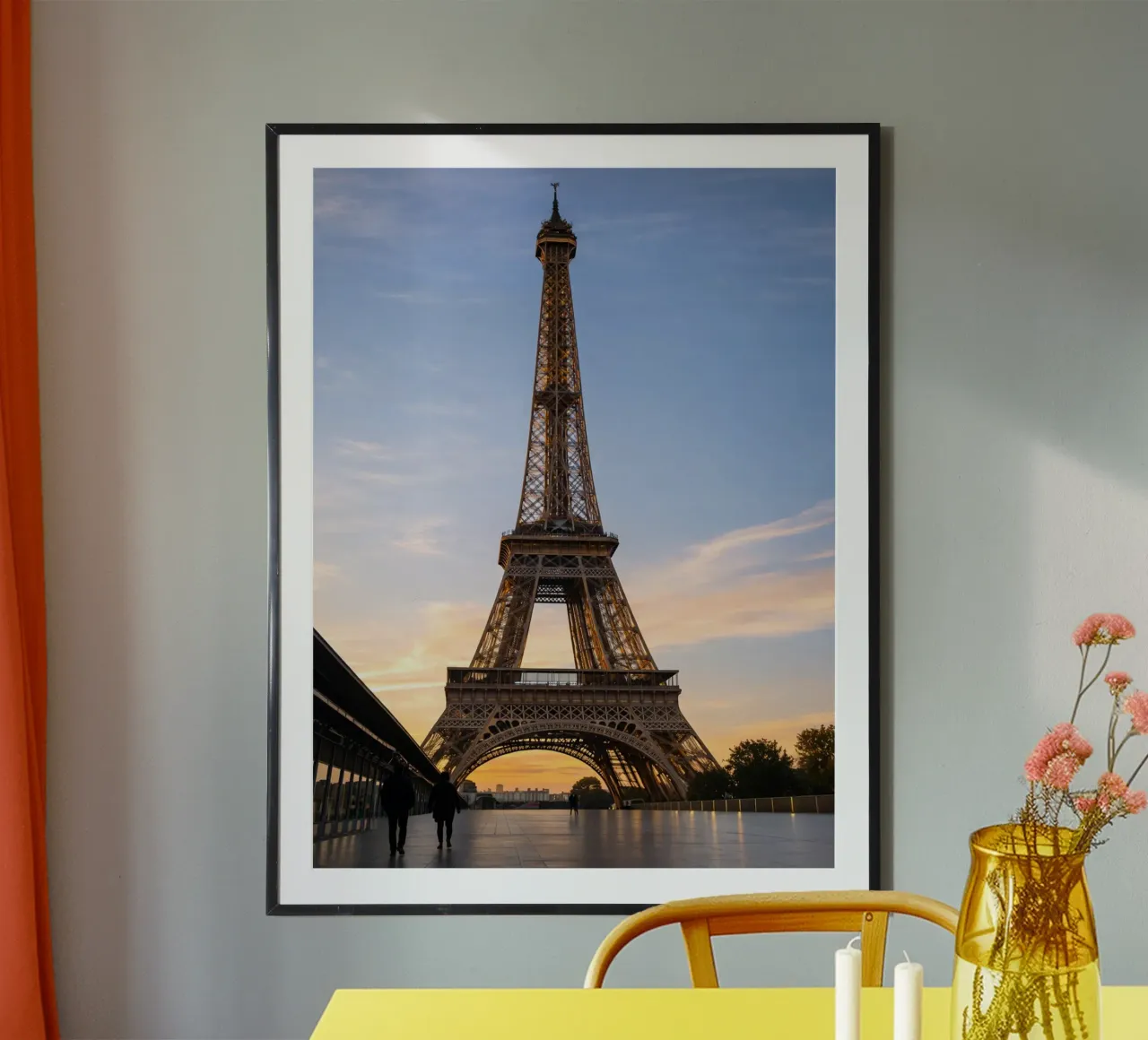 eiffel tower poster by tamarind