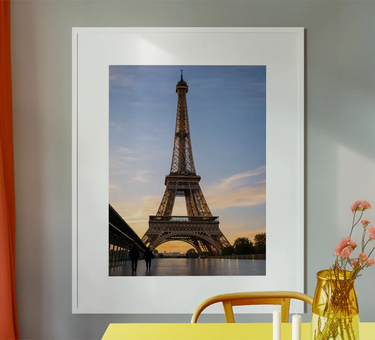 eiffel tower poster by tamarind