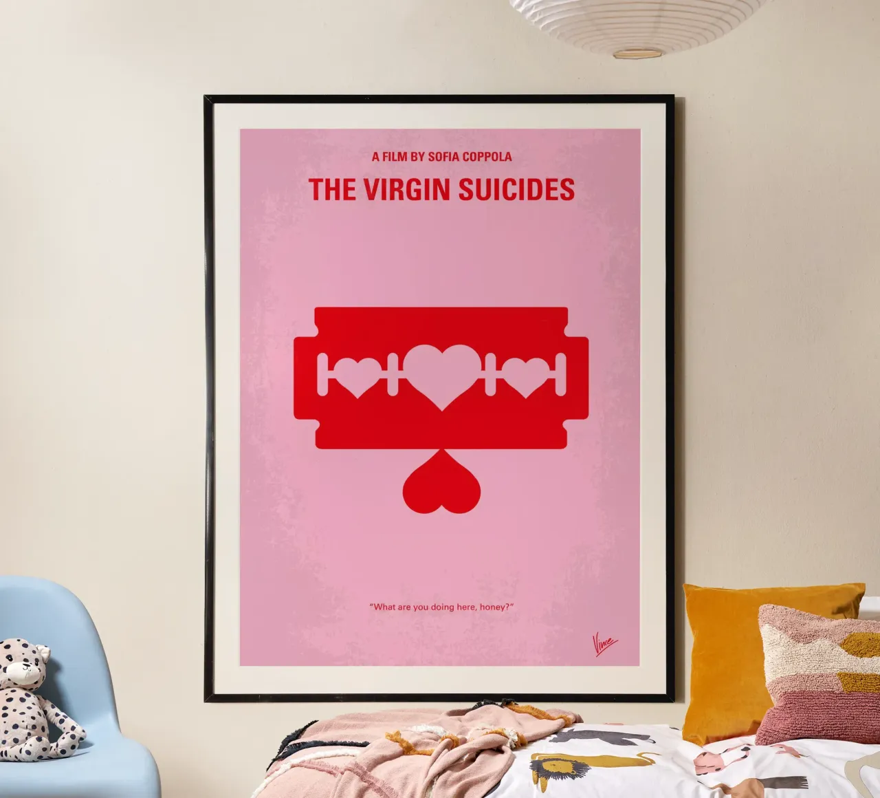 No297 My The Virgin Suicides minimal movie poster carta hahnemühle da Chungkong
