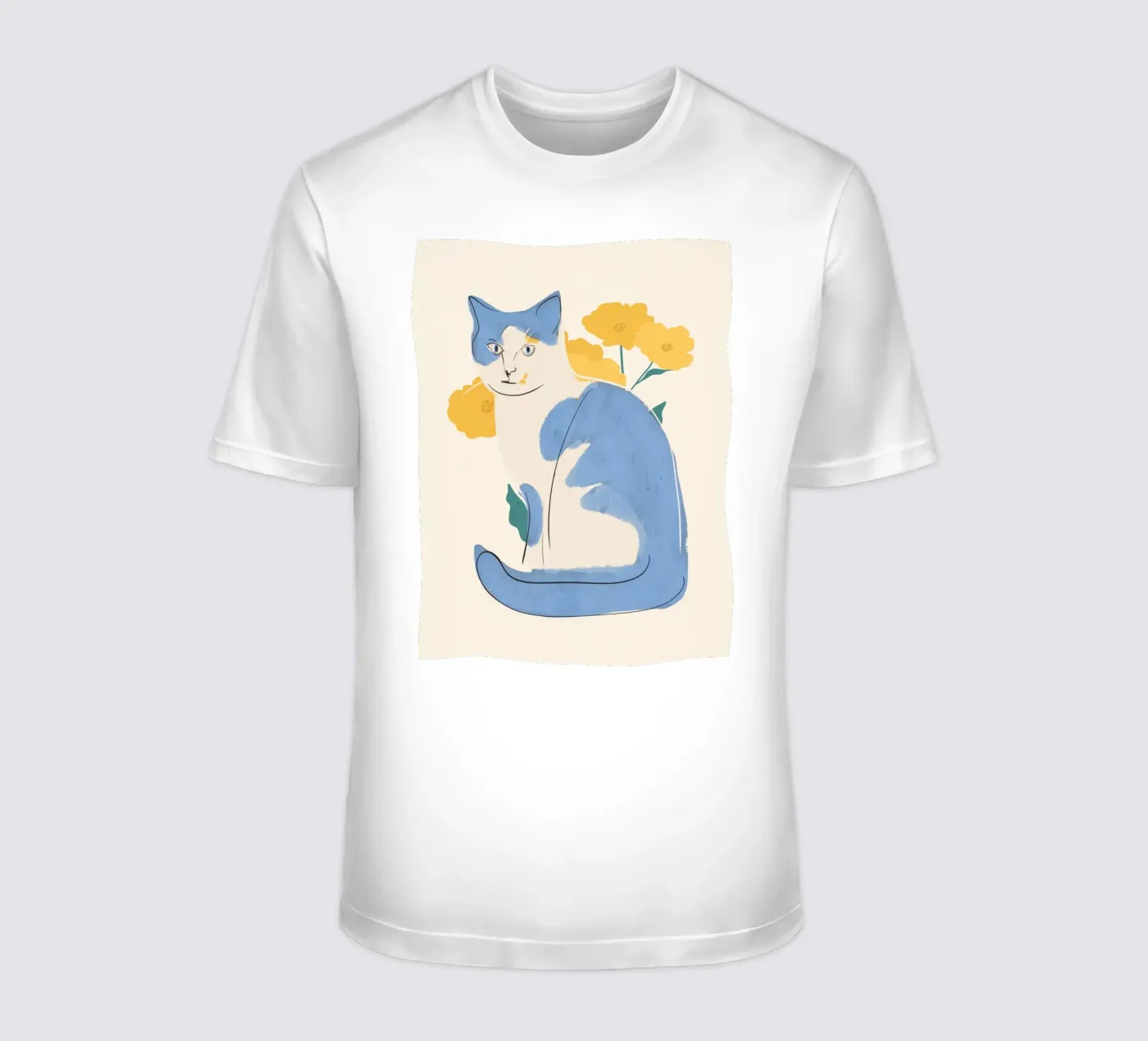 Gatto blu t-shirt da ThingDesign