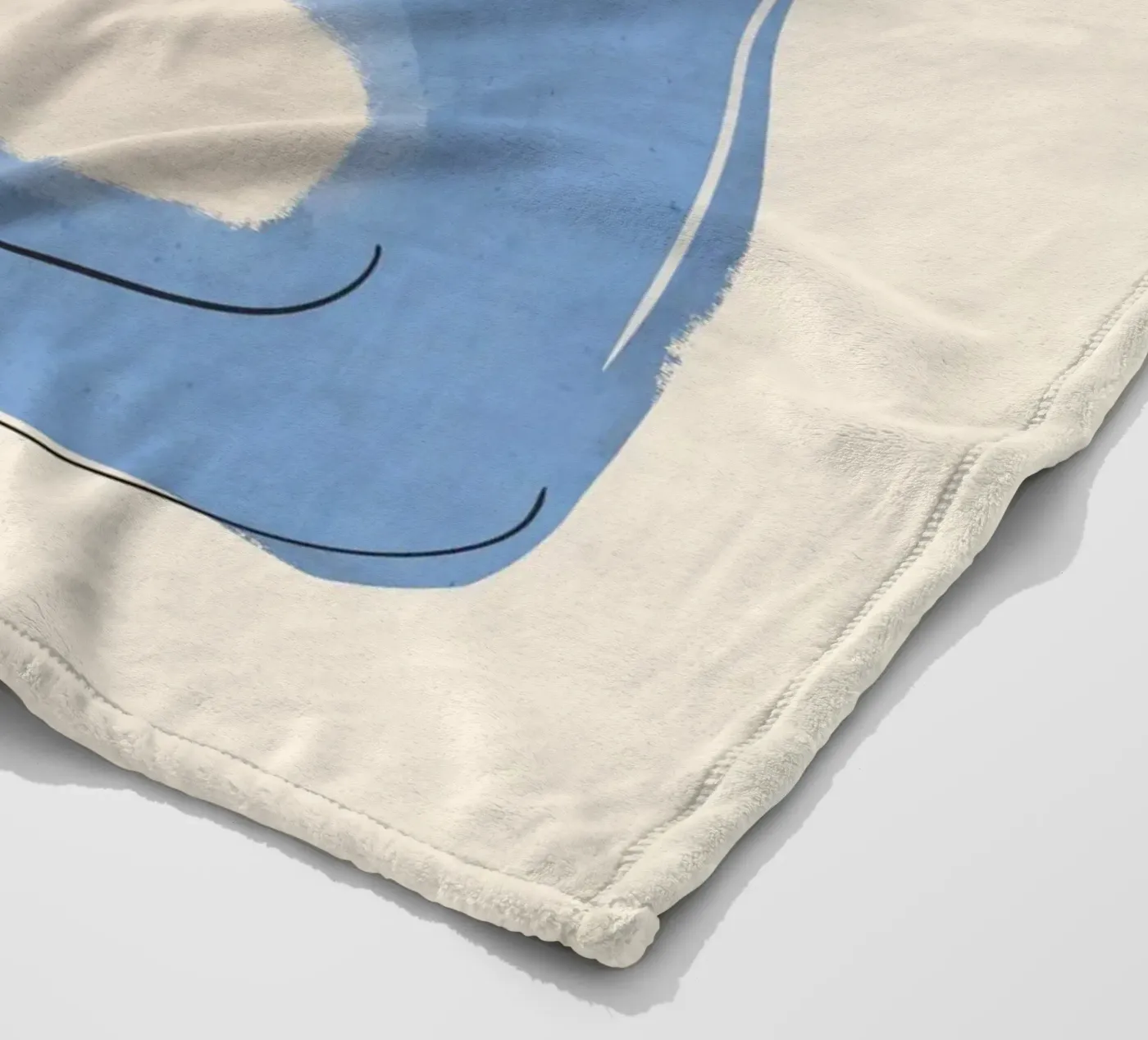 Blauwe Kat fleecedeken van ThingDesign