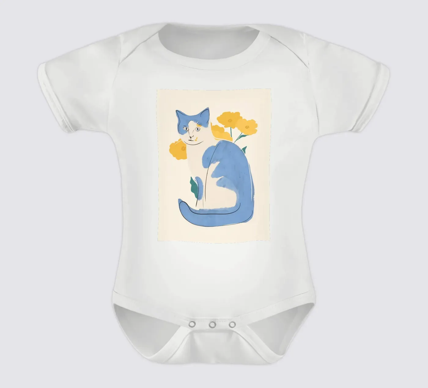 Chat bleu body bébé de ThingDesign