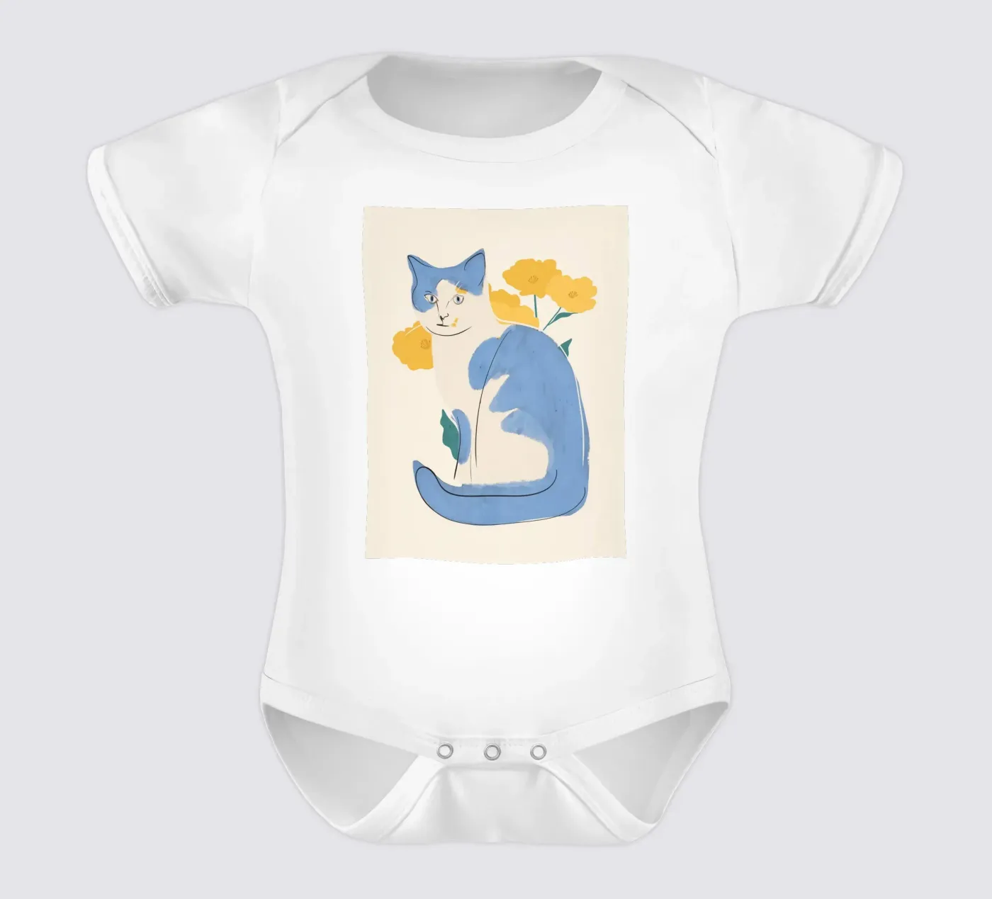 Chat bleu body bébé de ThingDesign