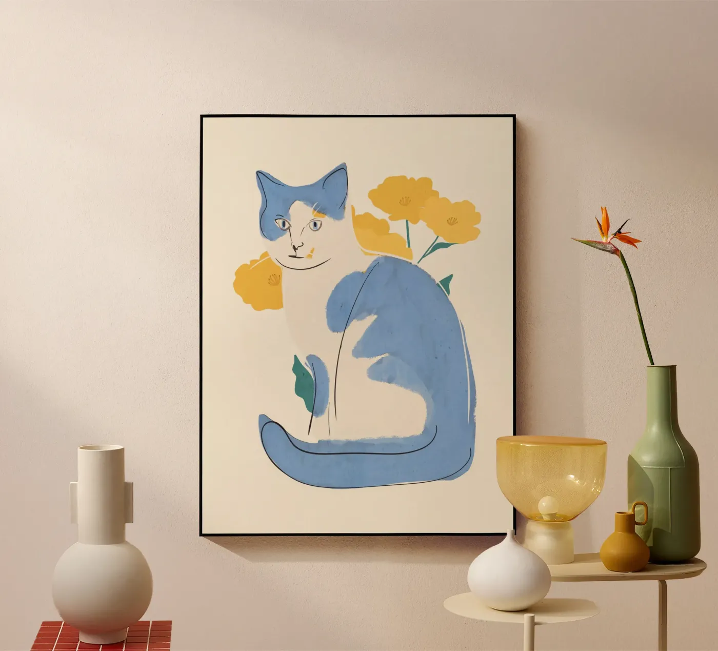 Gatto blu plexiglass da ThingDesign