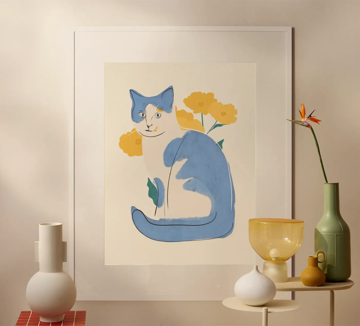 Blue Cat poster by ThingDesign