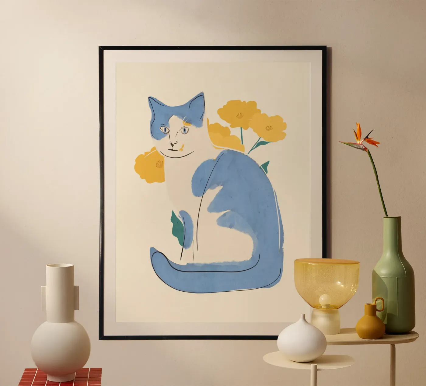 Blue Cat poster by ThingDesign