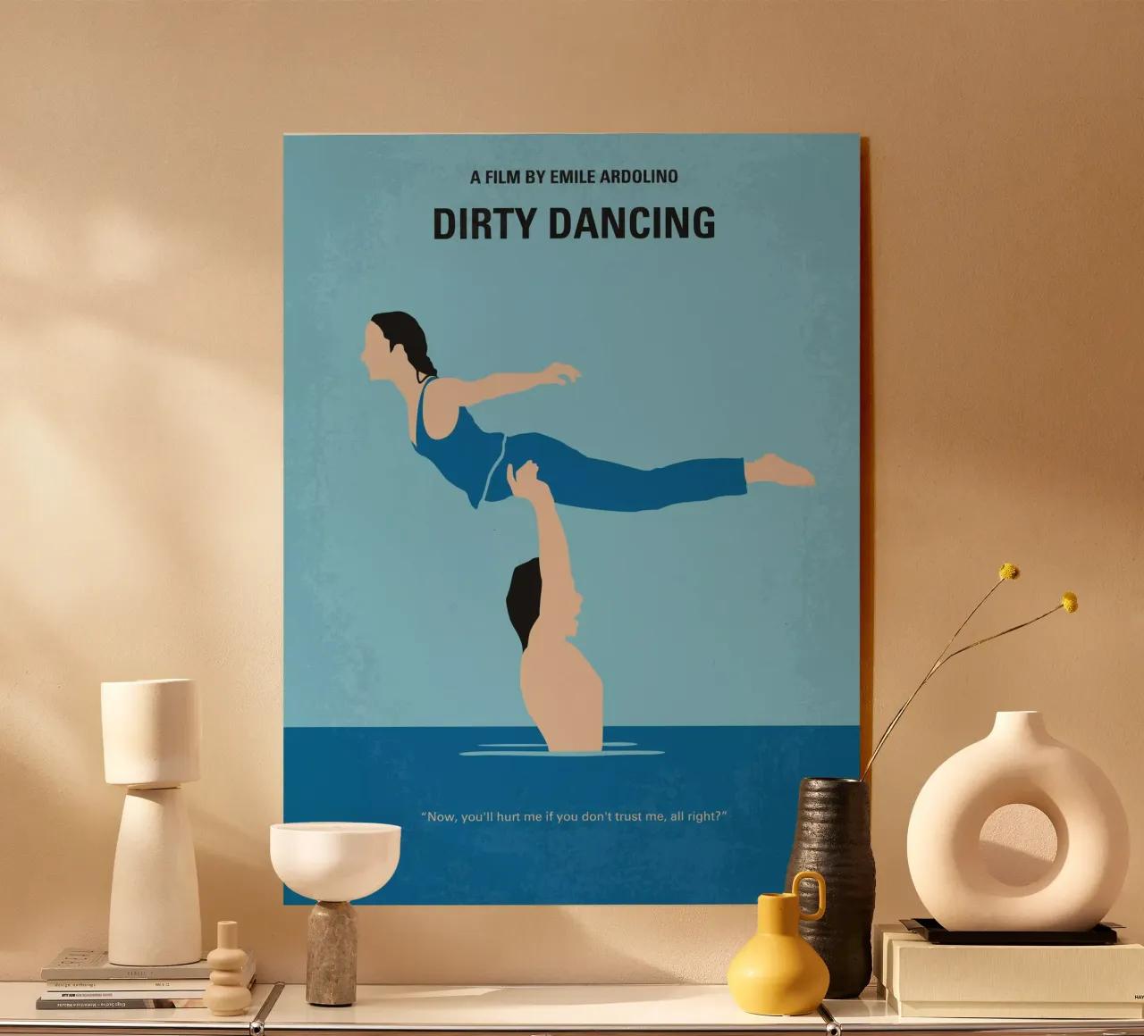 No298 My Dirty Dancing minimal movie poster plexiglass da Chungkong