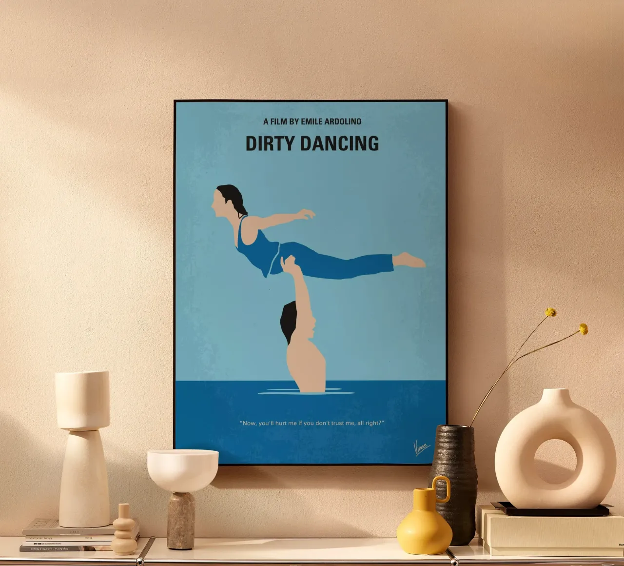 No298 My Dirty Dancing minimal movie poster forex plate by Chungkong