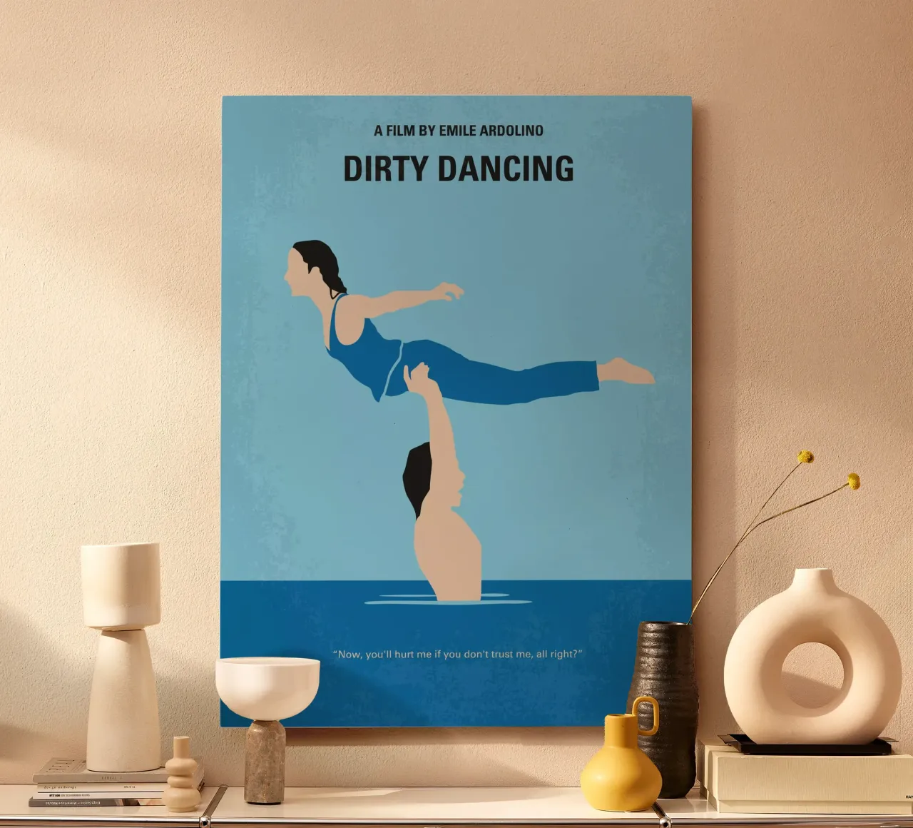 No298 My Dirty Dancing minimal movie poster forex plate by Chungkong