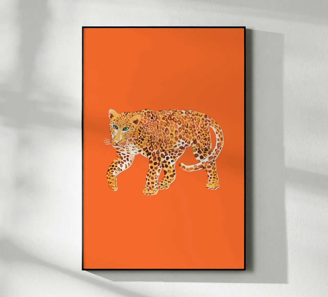 Jungle Leopard orange plexiglass da Palmartprints