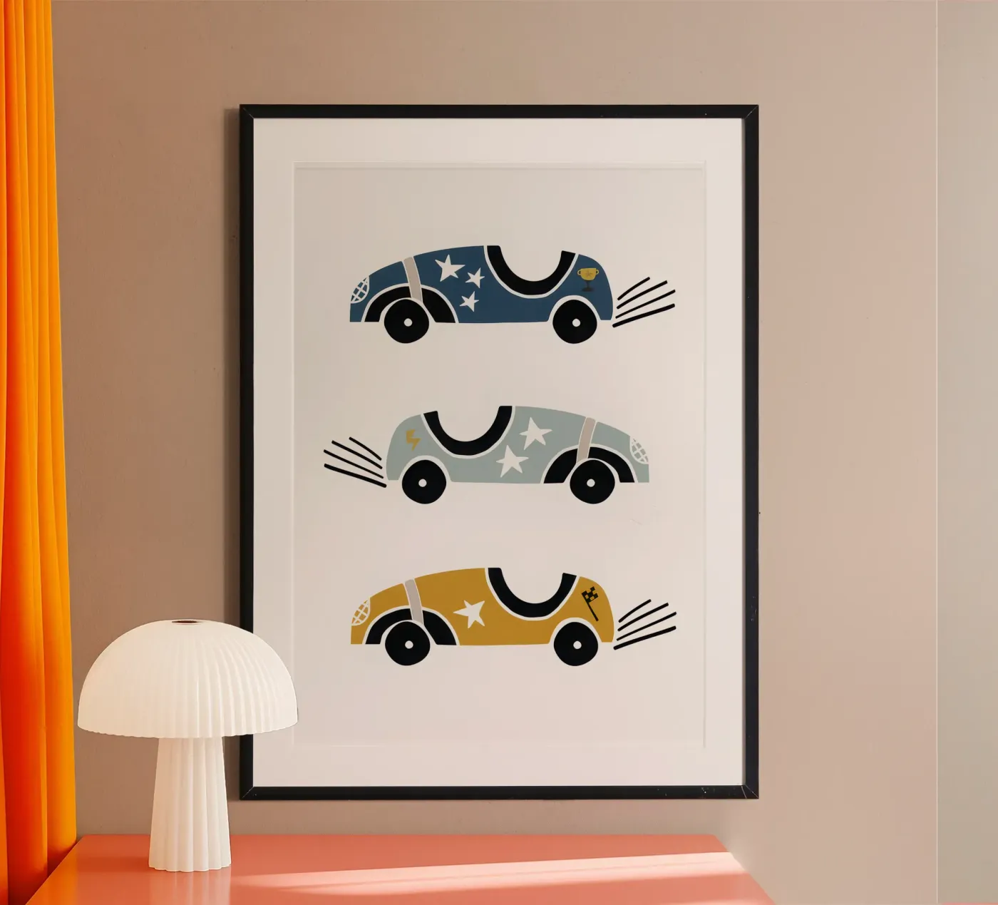 Raceauto poster van muench