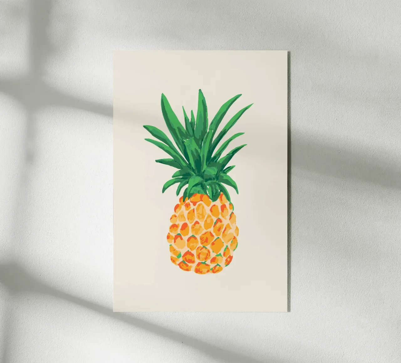 Tropical Pineapple acrylic glass by Palmartprints