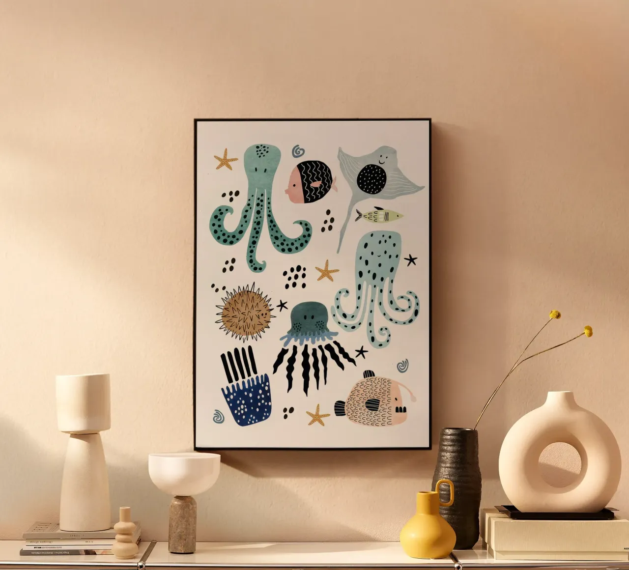 Sea Creatures acryl van muench