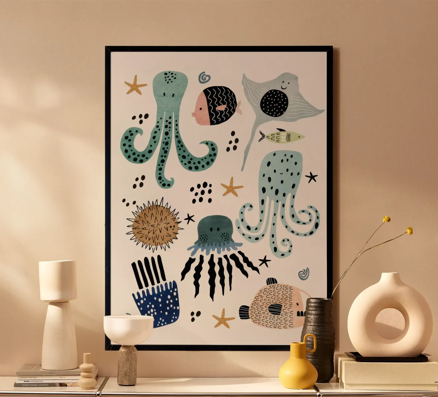 Sea Creatures poster da muench