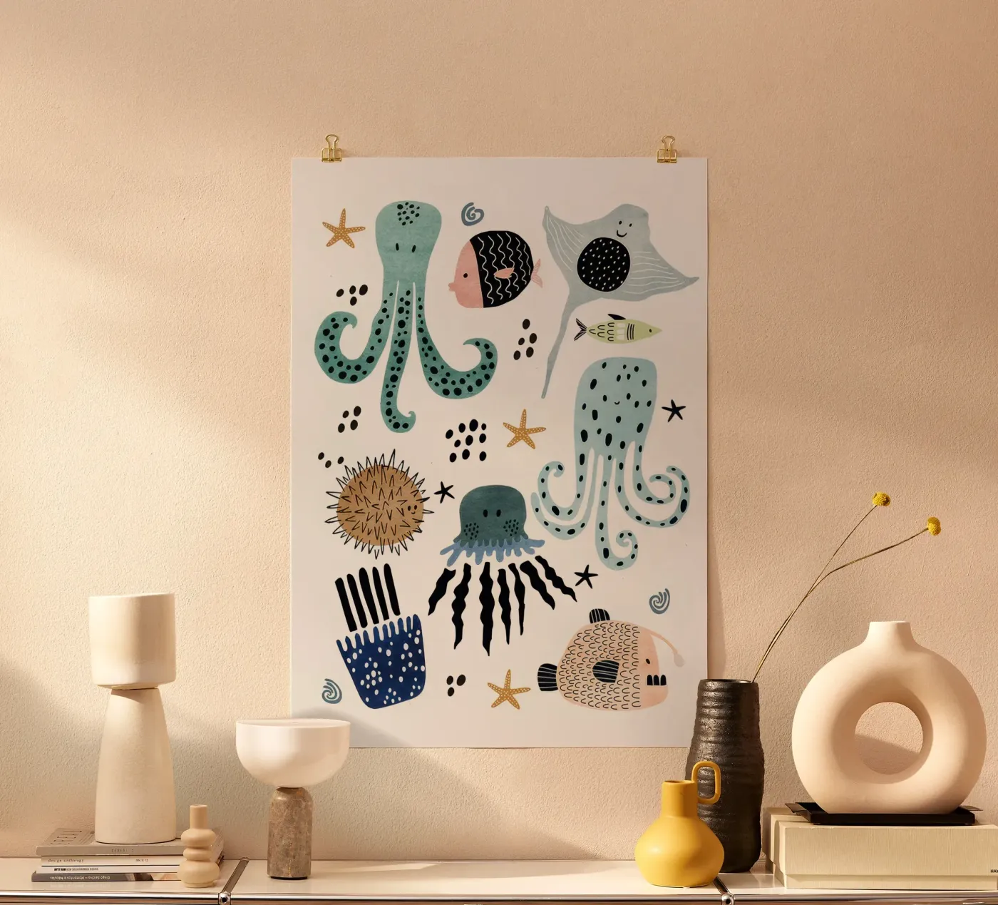 Sea Creatures poster da muench