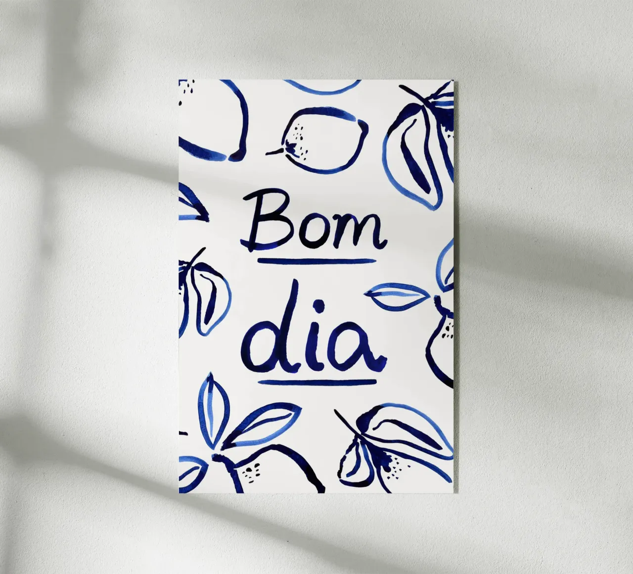 Bom Dia plexiglas de Palmartprints