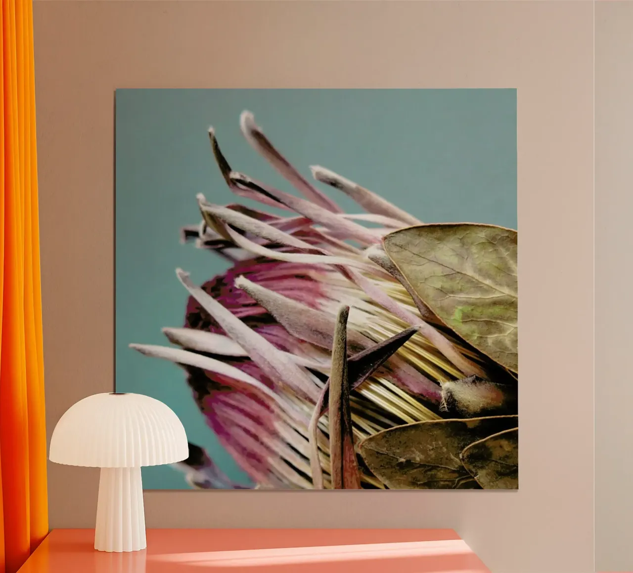 Protea Afrikana poster con telaio in plastica da Ballack Art House