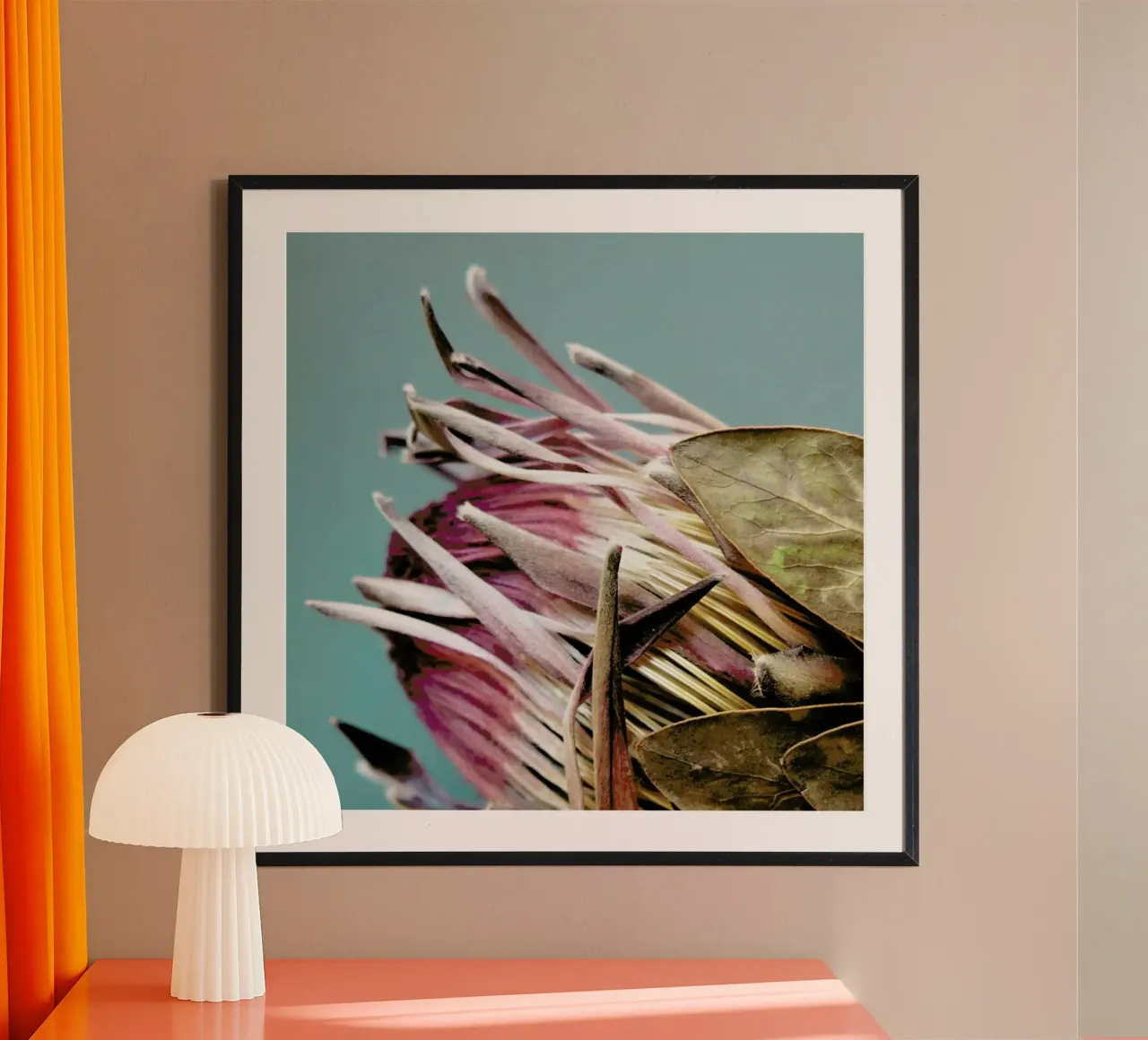 Protea Afrikana poster con telaio in plastica da Ballack Art House