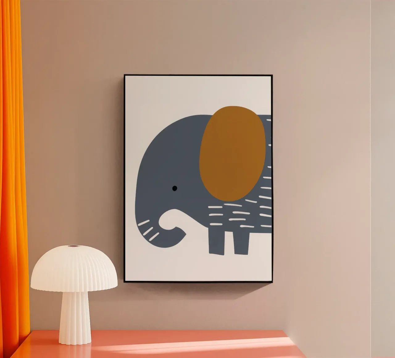 Elephant acrylic glass by muench