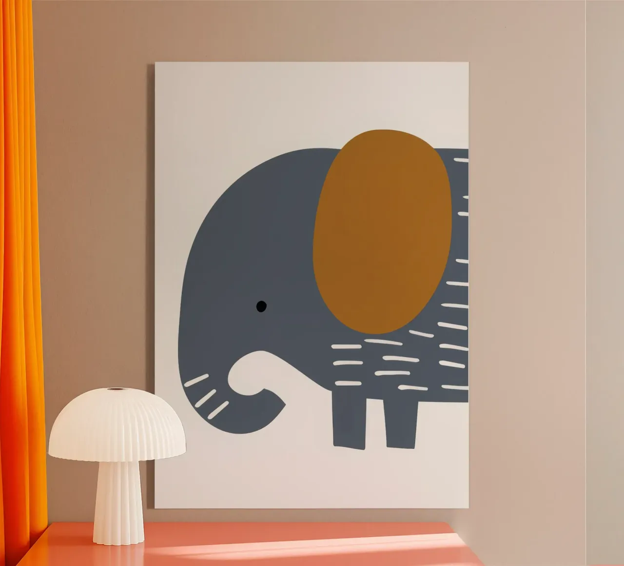 Elephant acrylic glass by muench