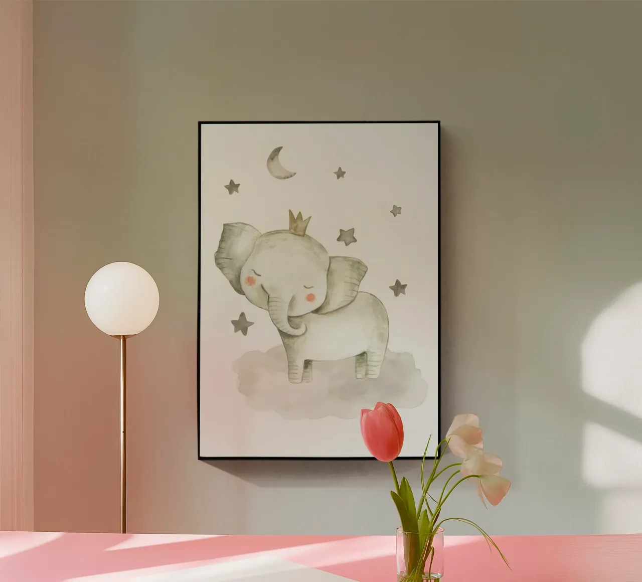 Elefante e stelle plexiglass da muench