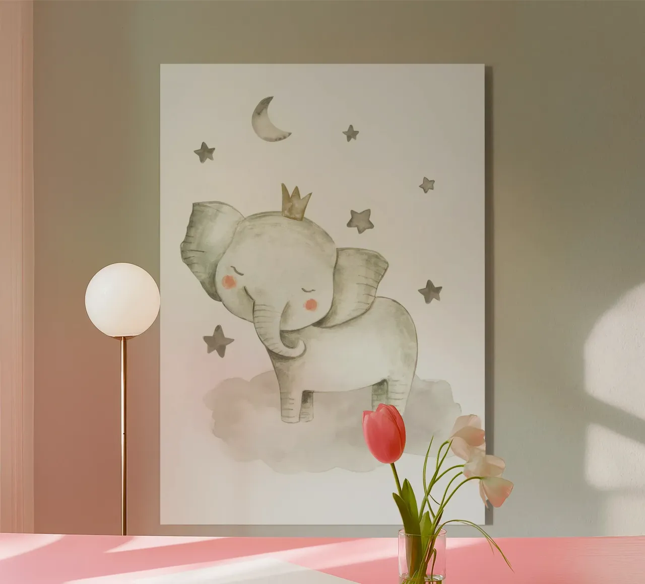 Elefante e stelle plexiglass da muench