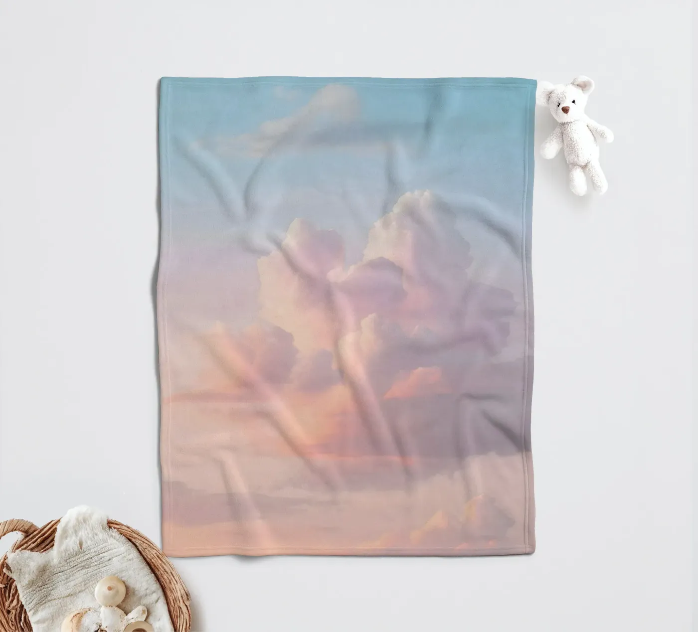 Pastel Reverie Fleecedecke von Moon Bloom