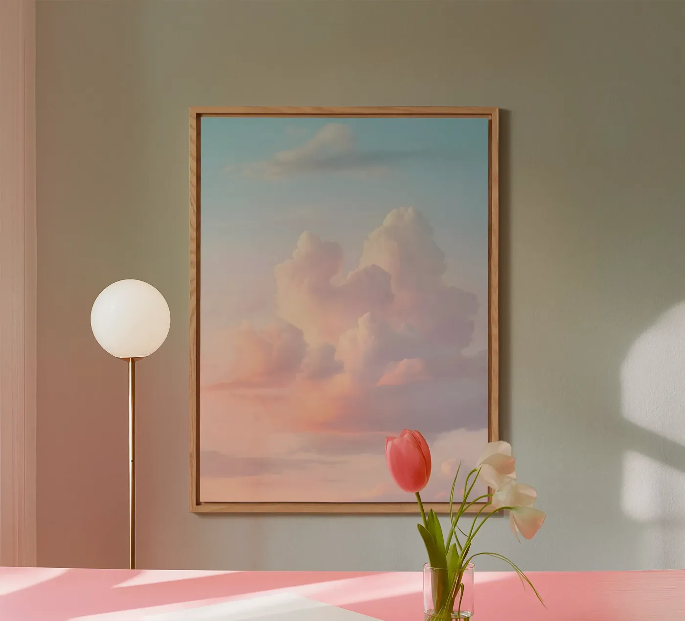 Pastell Reverie Alu-Dibond von Moon Bloom