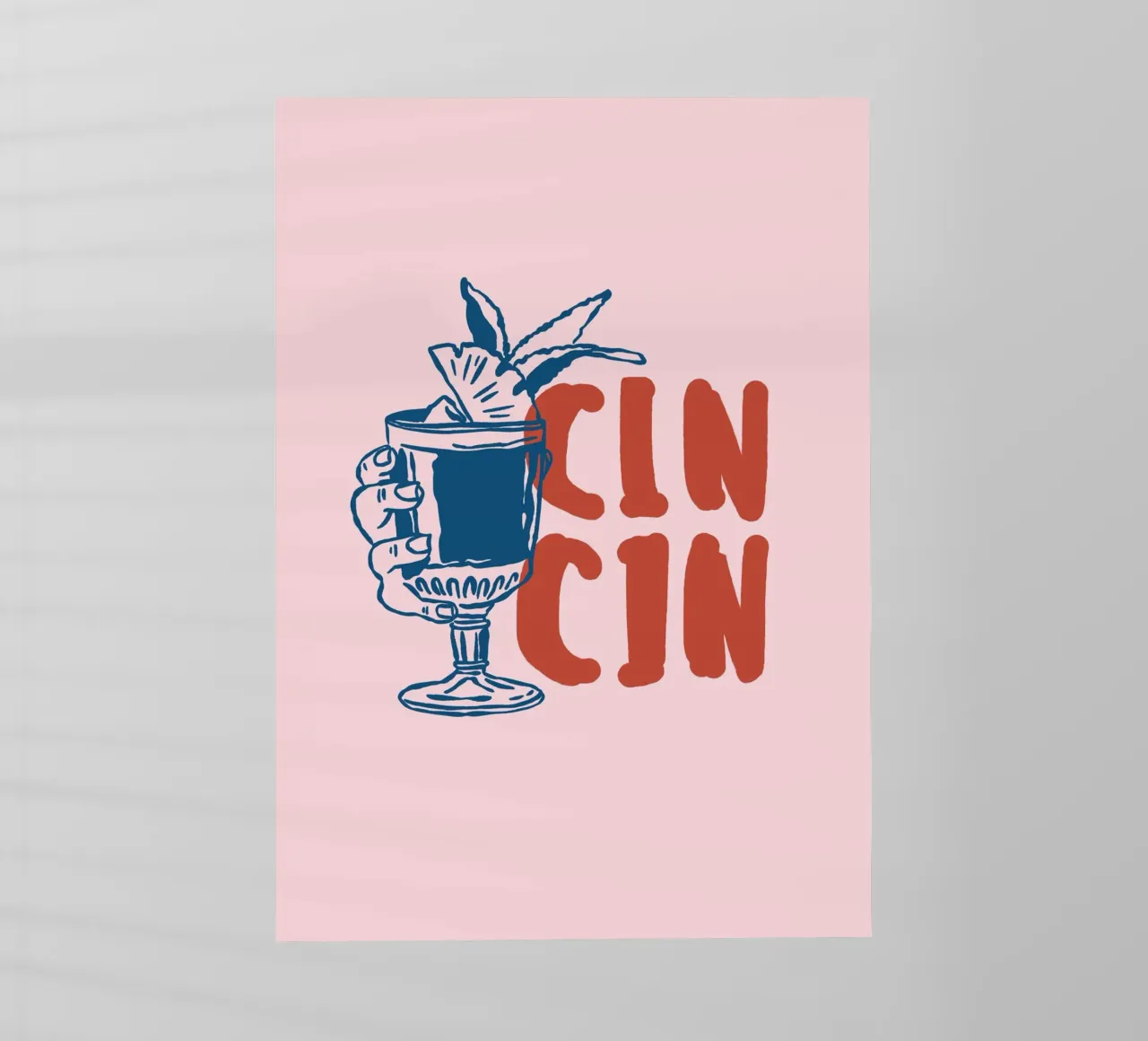 Boho Vacation 1 Cin Cin pellicola backlit da Boho Print Collection