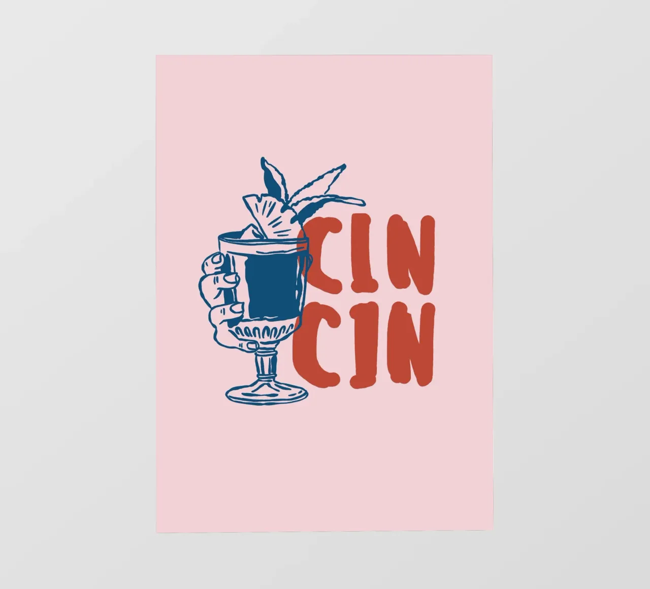 Boho Vacation 1 Cin Cin pellicola backlit da Boho Print Collection