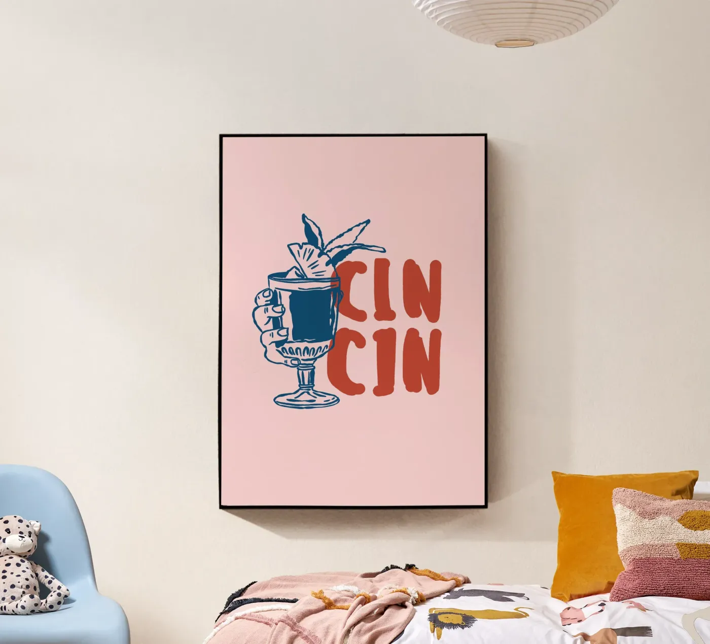 Boho Vacation 1 Cin Cin acryl van Boho Print Collection