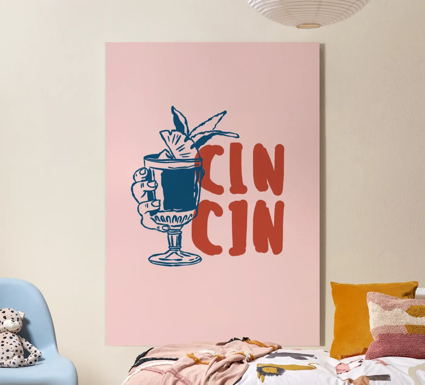 Boho Vacation 1 Cin Cin acryl van Boho Print Collection