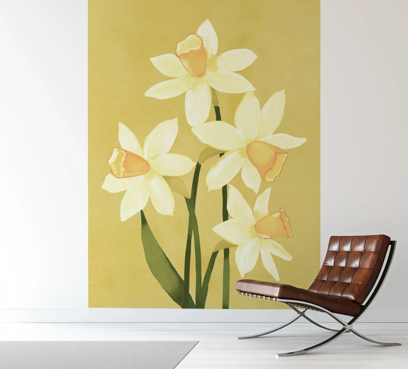 Narcissen fotobehang van ThingDesign