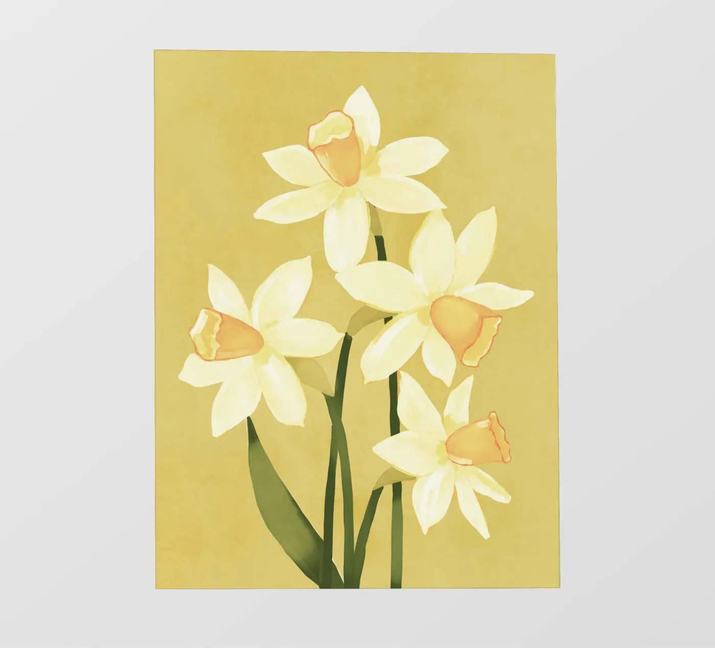 Narcissen fotobehang van ThingDesign