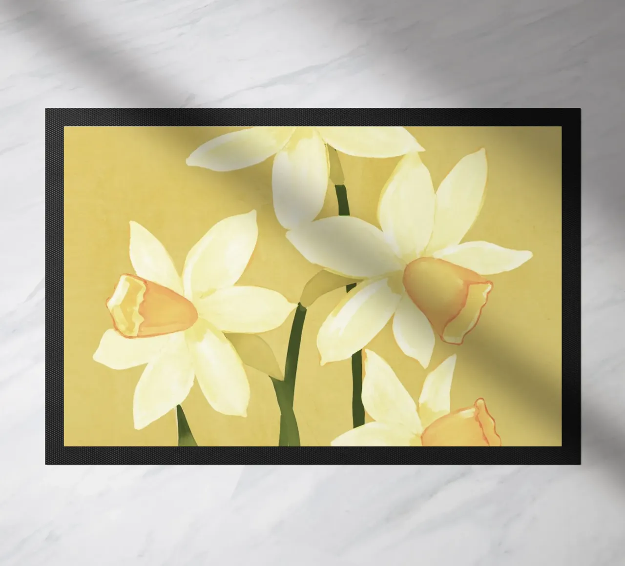 Daffodils doormat by ThingDesign