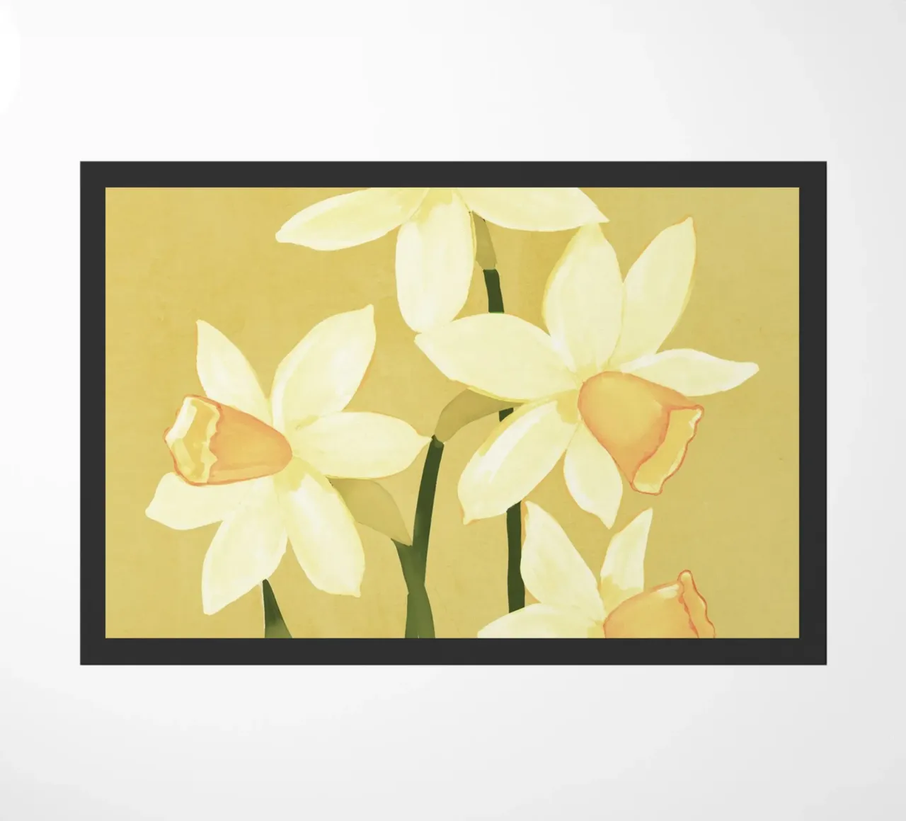 Daffodils doormat by ThingDesign