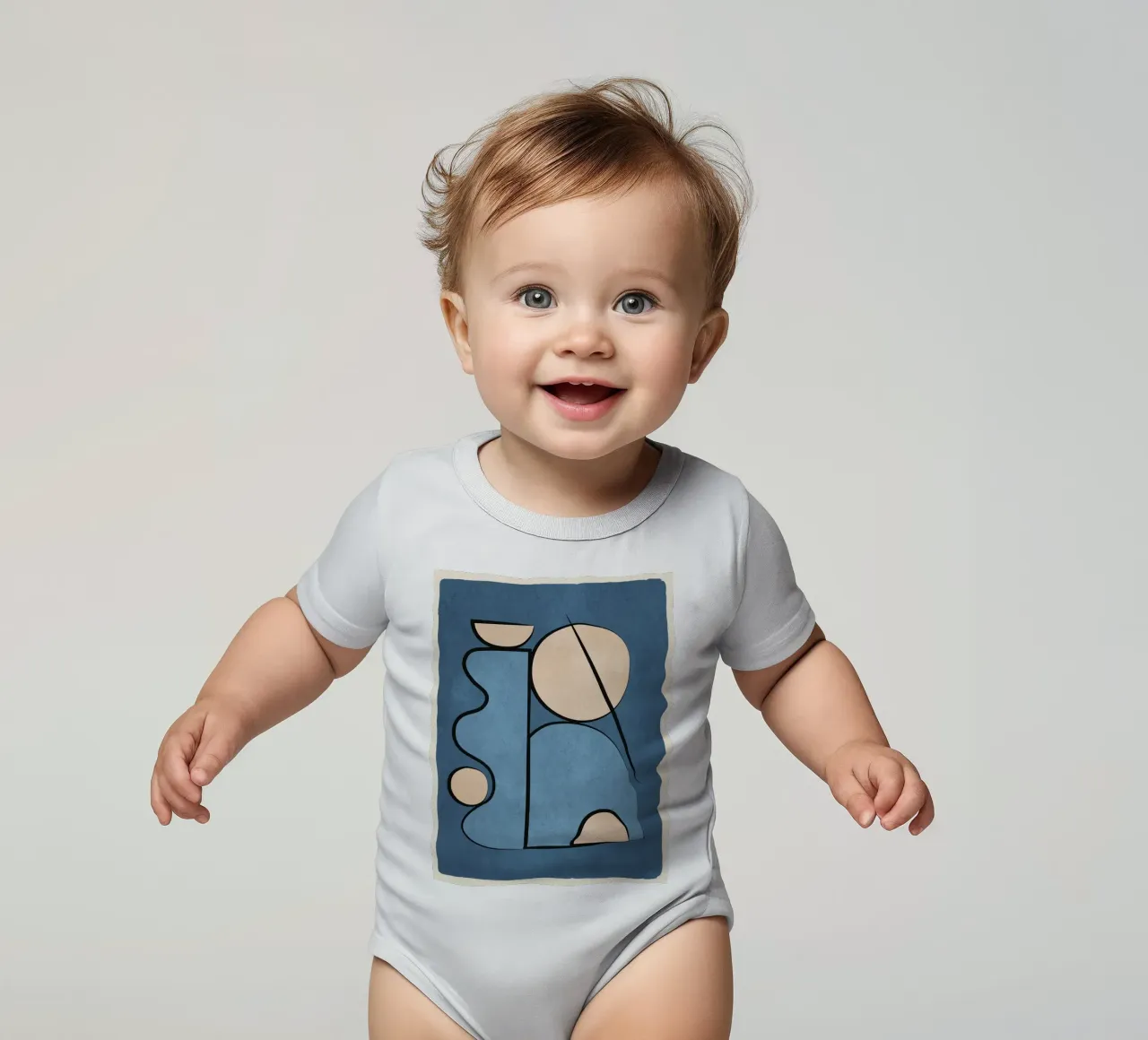 Balans babyrompertje korte mouwen van ThingDesign