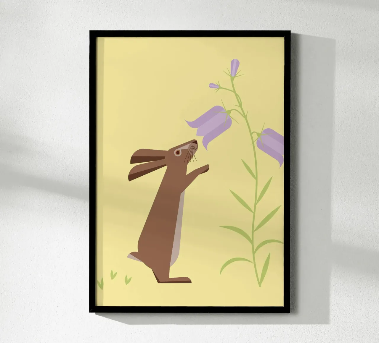 Hase & Klokjesbloem poster van Carolin Vonhoff